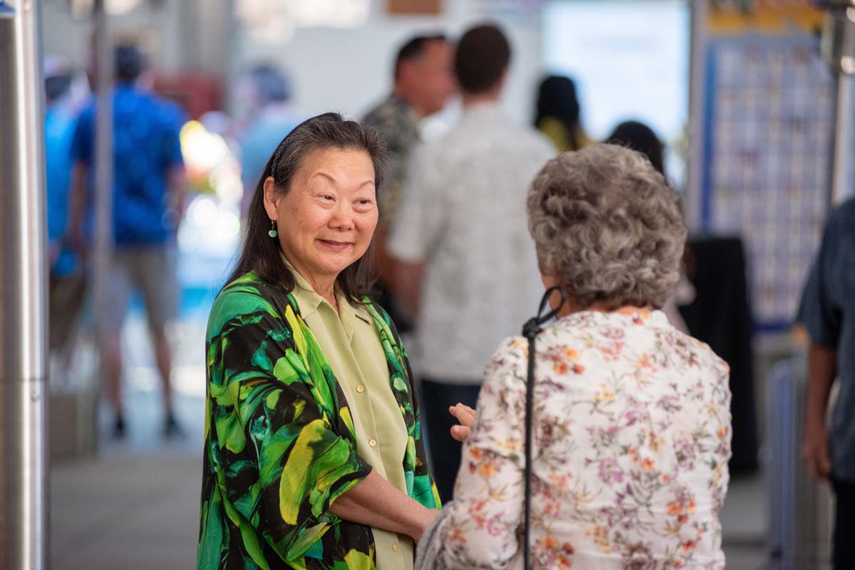 Two women at event