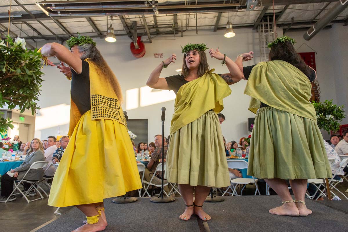 Women in island costume