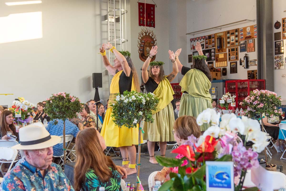Women in island costume