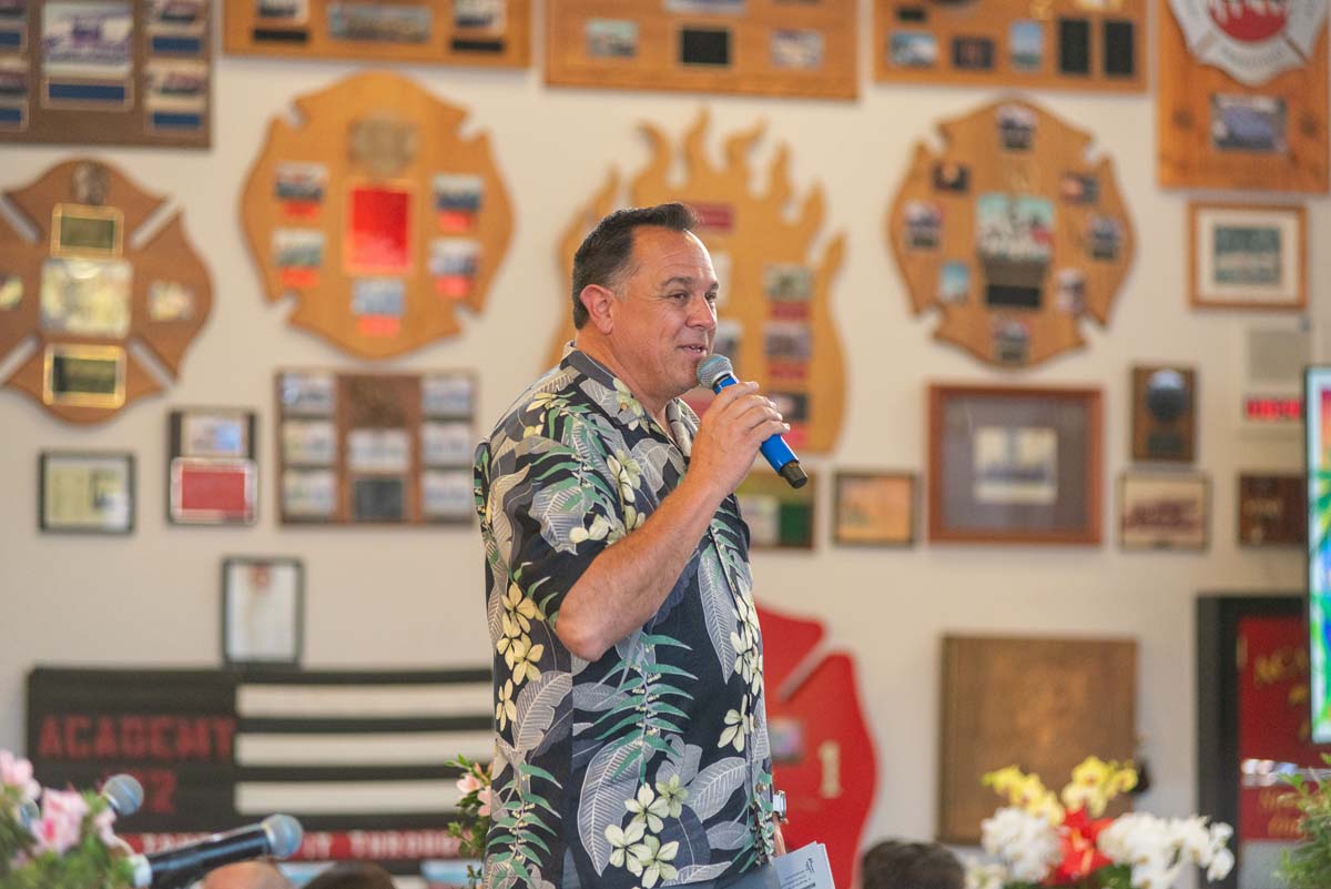 Man with microphone