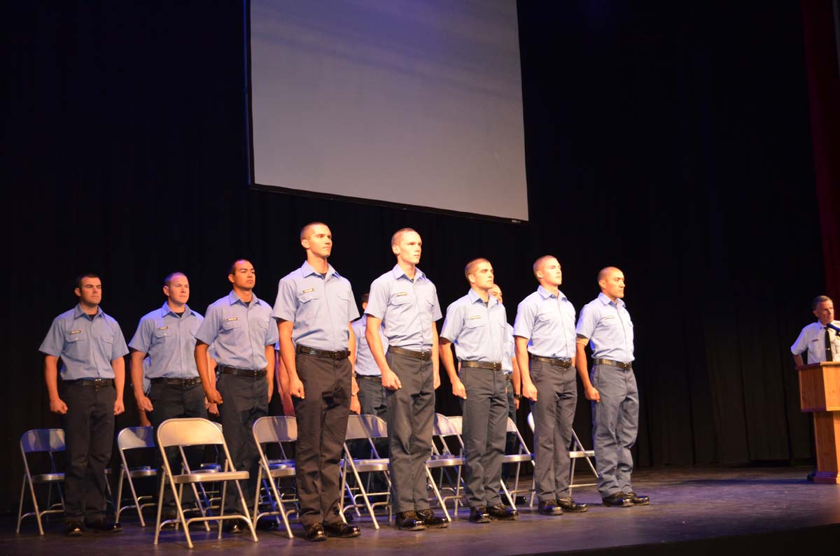 People at the Fire Academy Graduation