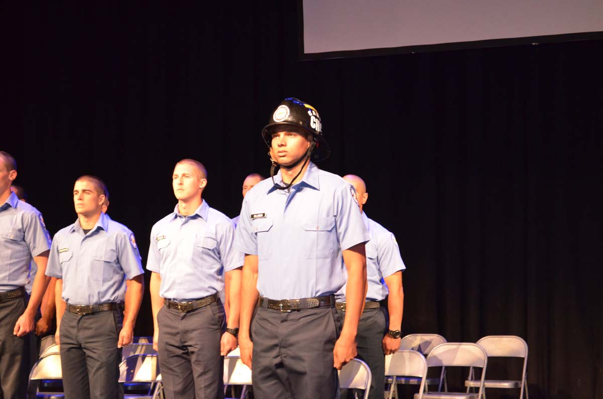 People at the Fire Academy Graduation