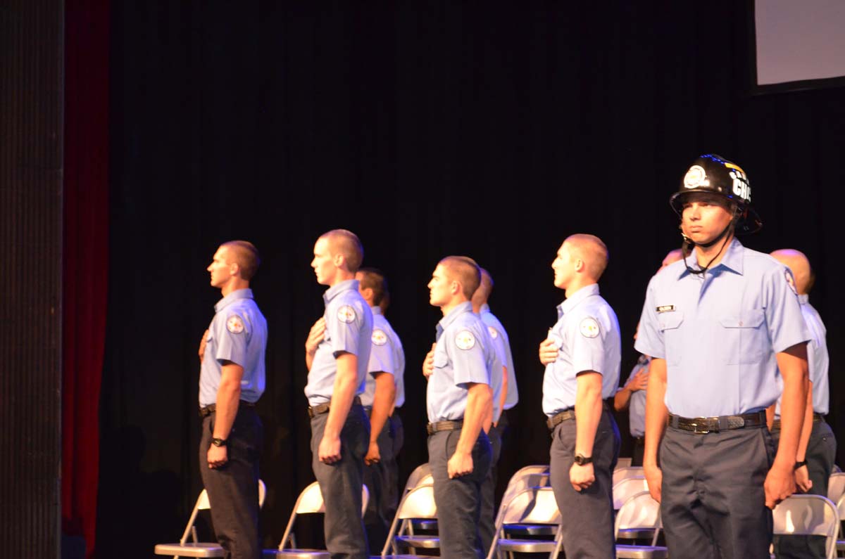 People at the Fire Academy Graduation