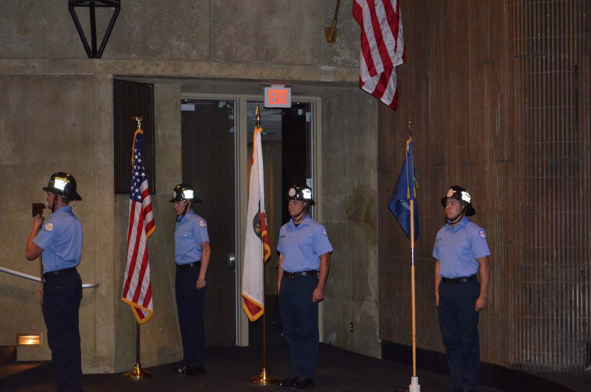 People at the Fire Academy Graduation