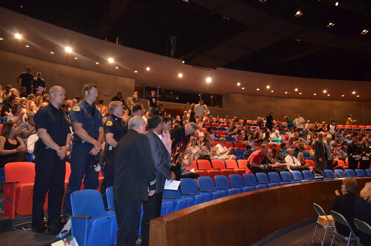 People at the Fire Academy Graduation