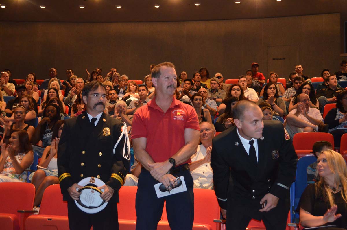 People at the Fire Academy Graduation