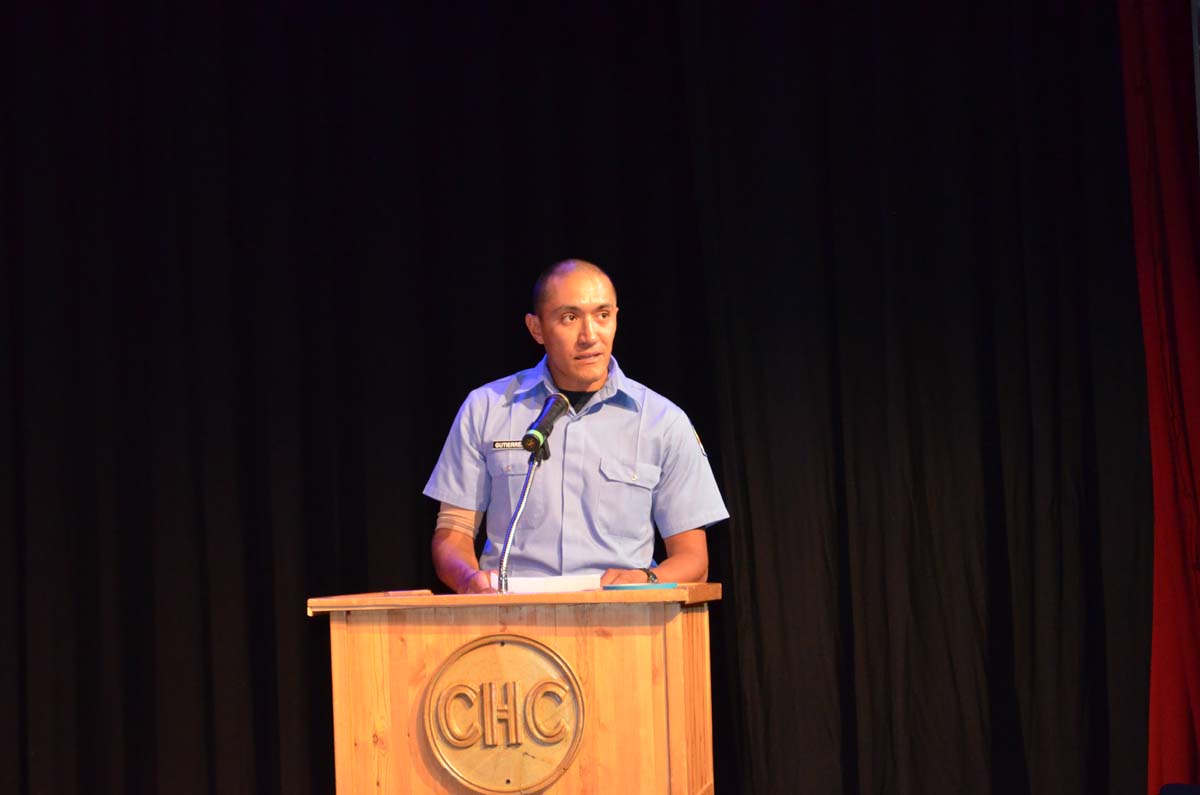 People at the Fire Academy Graduation