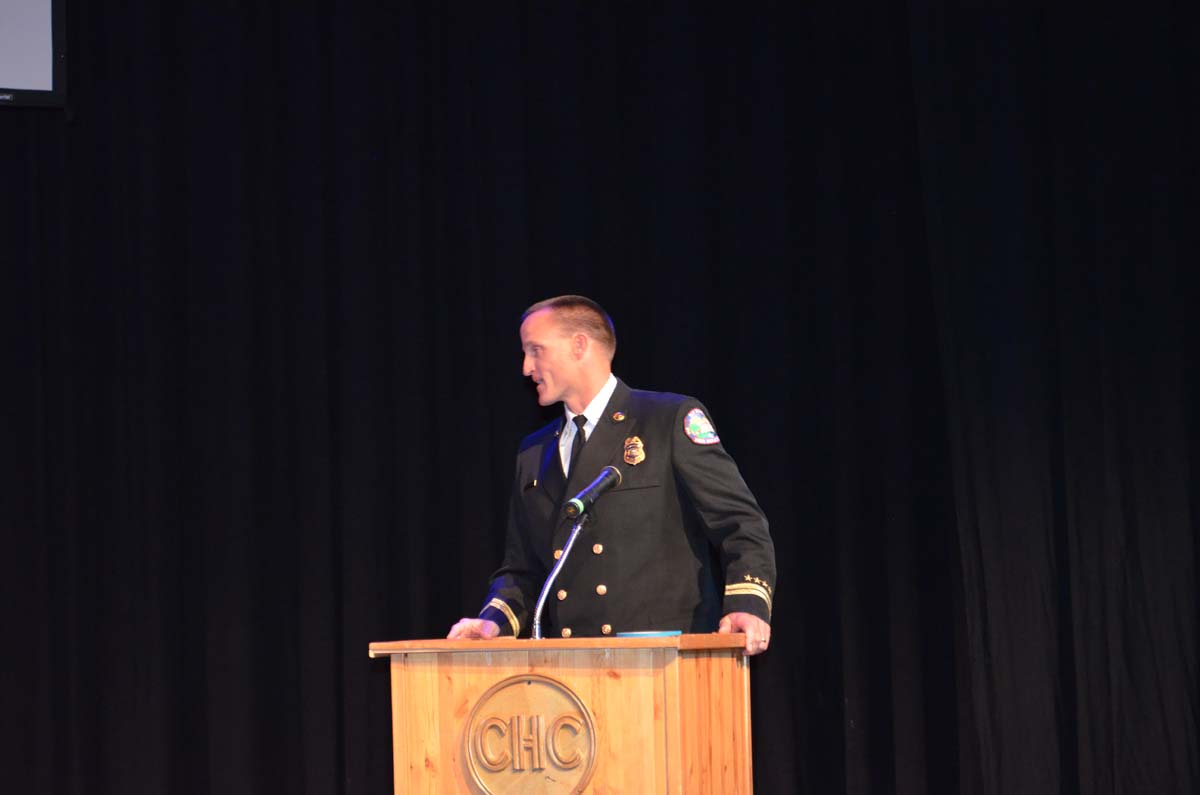 People at the Fire Academy Graduation