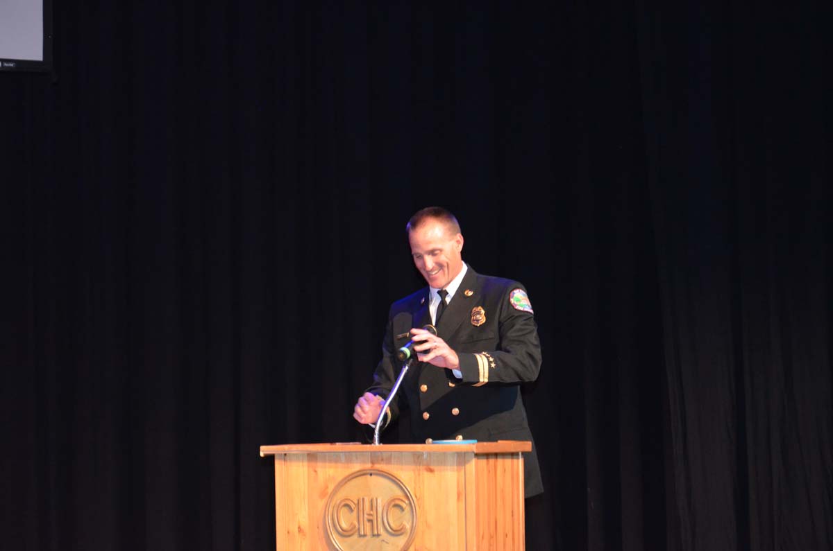People at the Fire Academy Graduation
