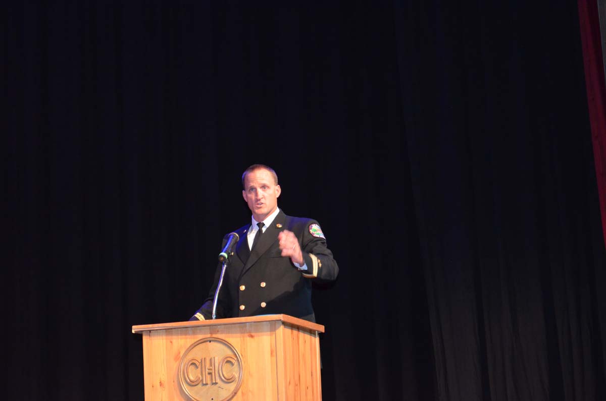 People at the Fire Academy Graduation
