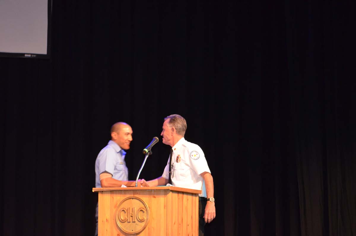 People at the Fire Academy Graduation