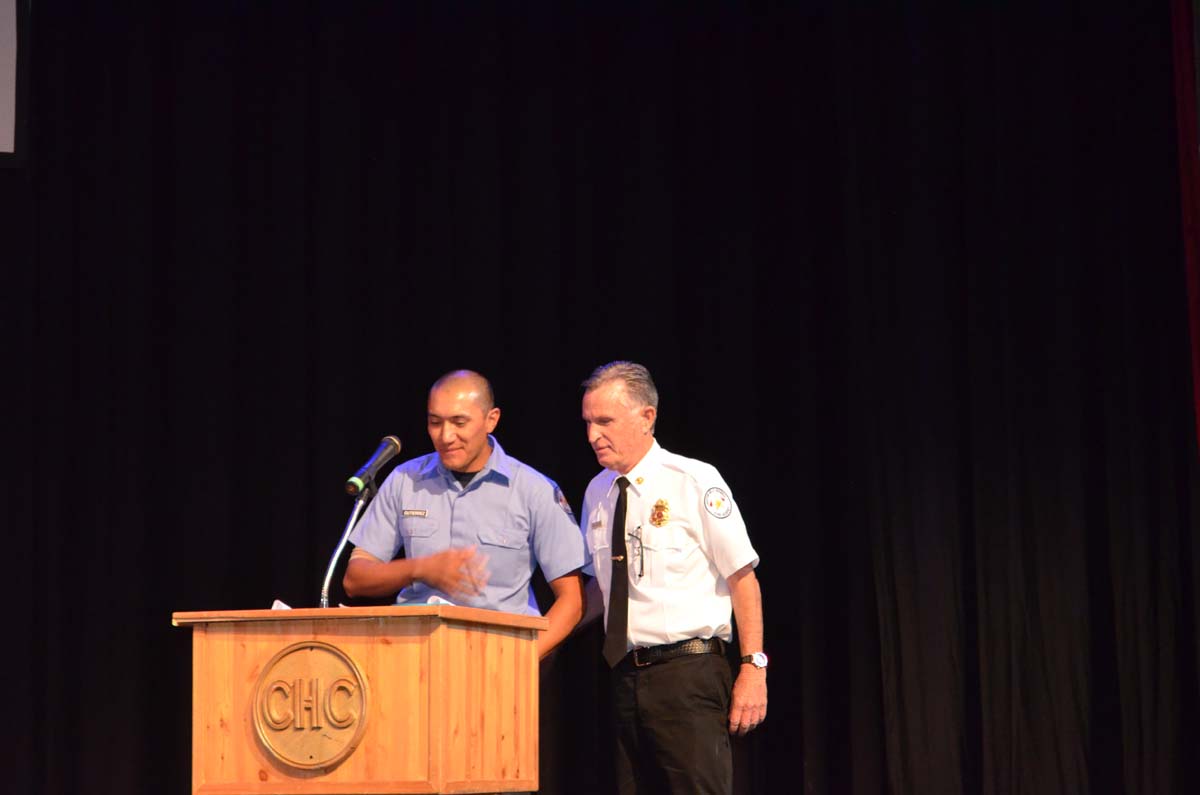 People at the Fire Academy Graduation