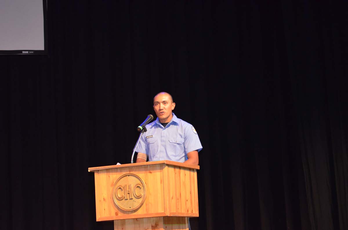 People at the Fire Academy Graduation