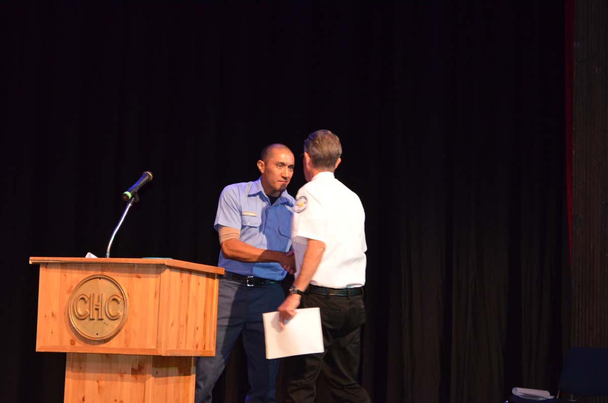 People at the Fire Academy Graduation