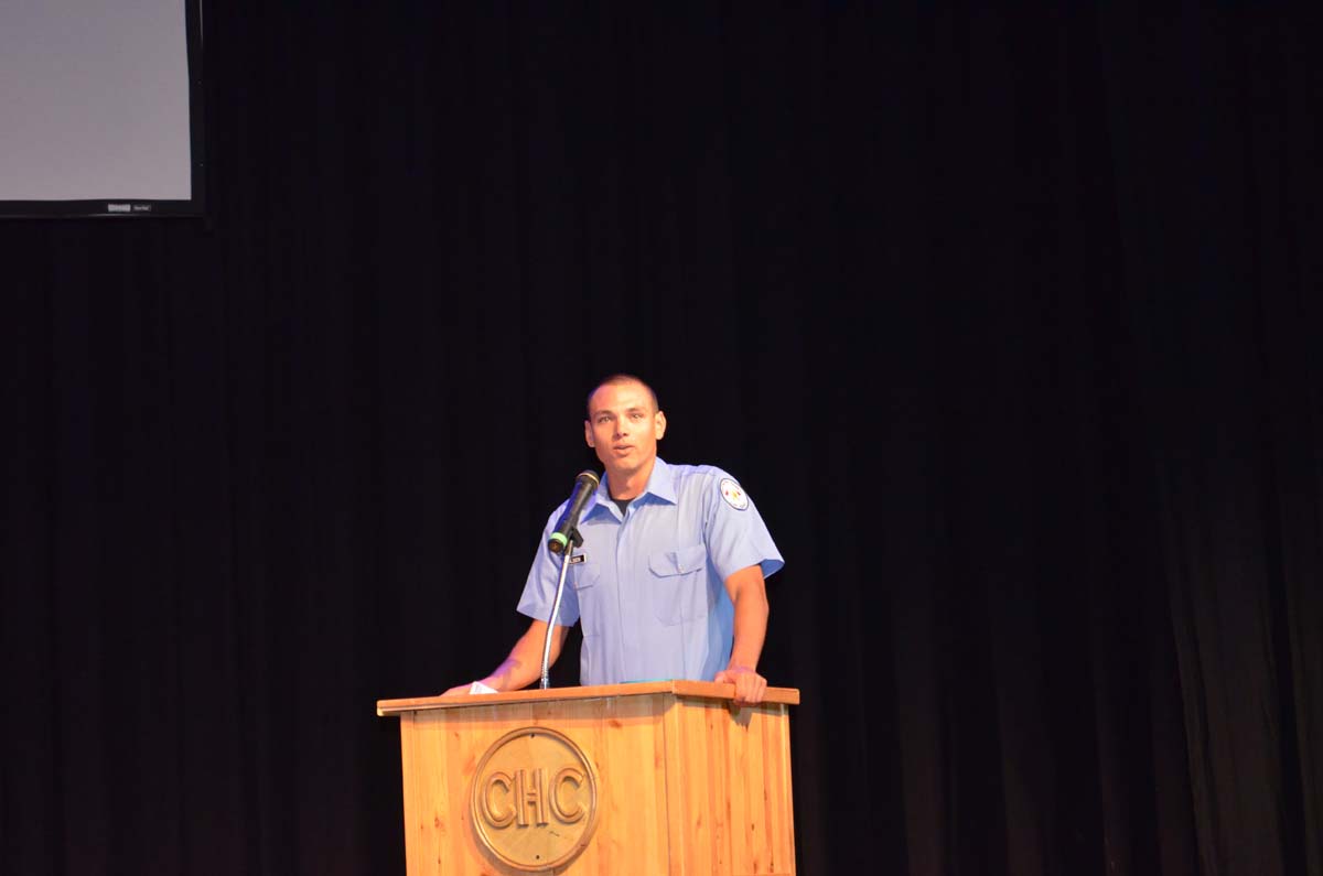 People at the Fire Academy Graduation