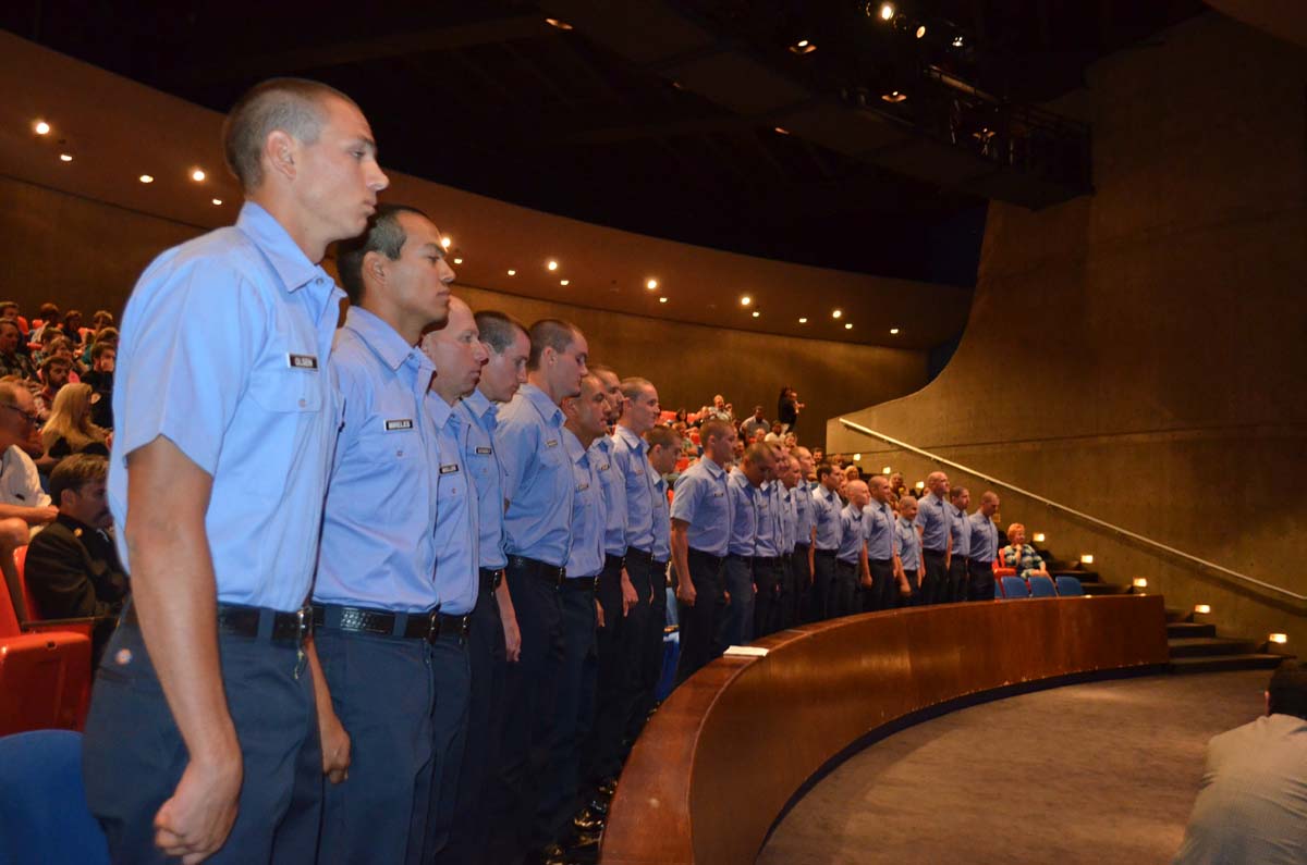 People at the Fire Academy Graduation
