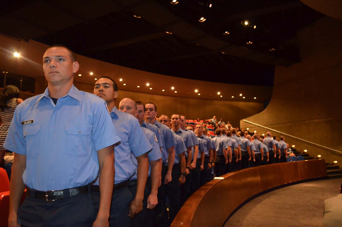 People at the Fire Academy Graduation