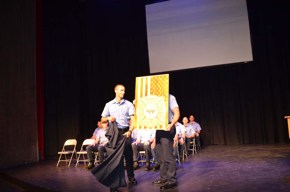 People at the Fire Academy Graduation