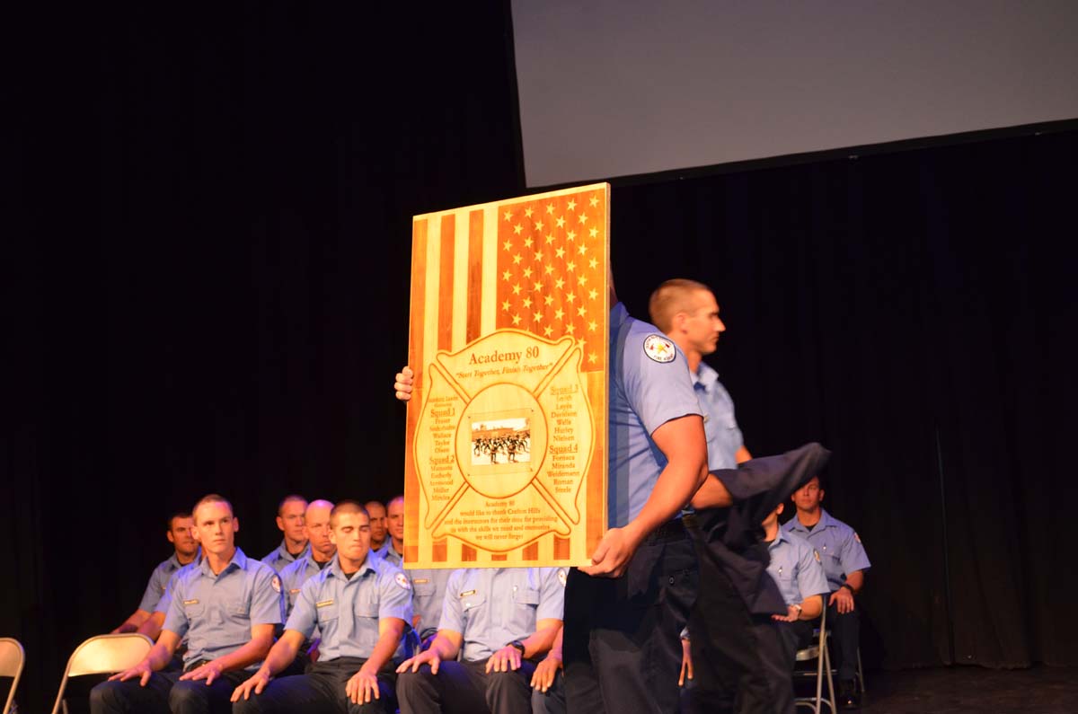People at the Fire Academy Graduation