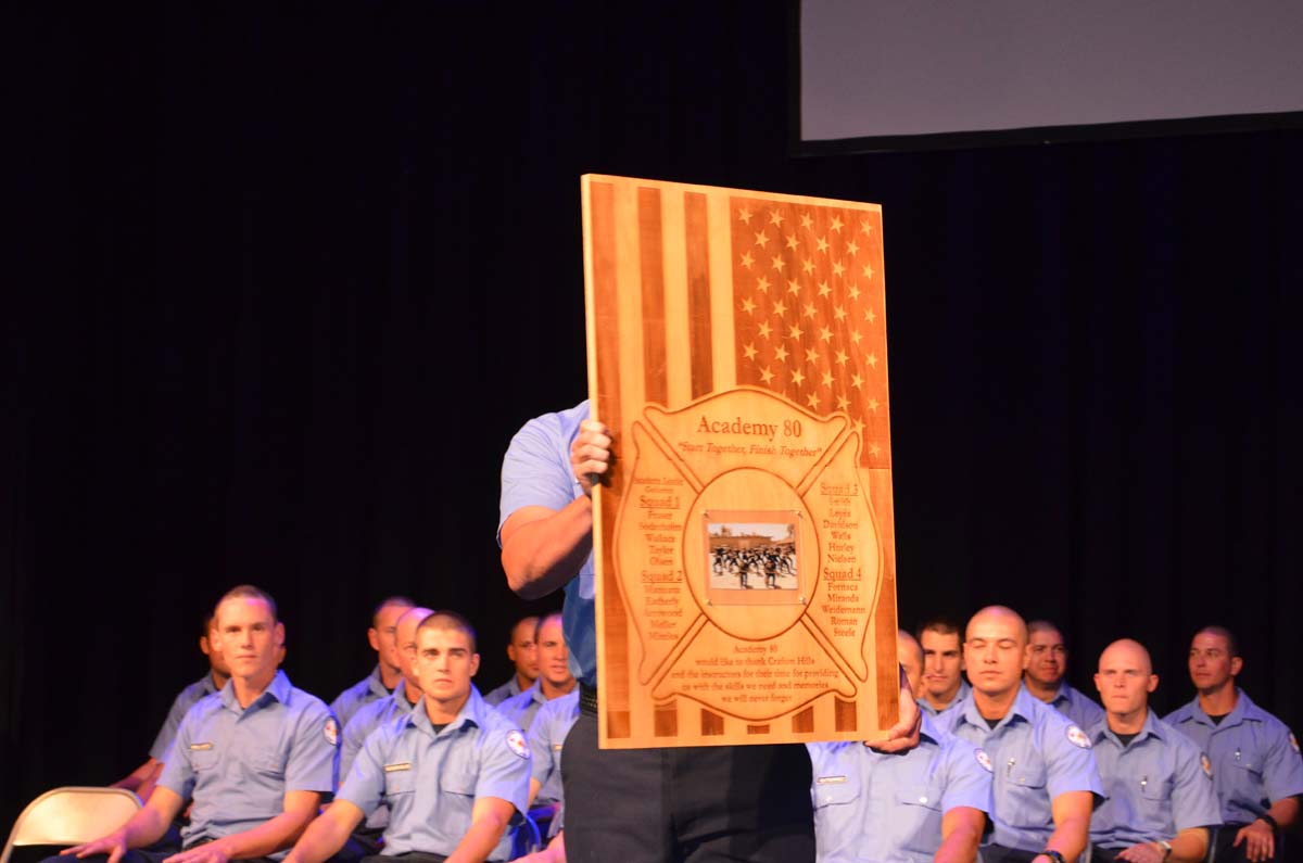 People at the Fire Academy Graduation