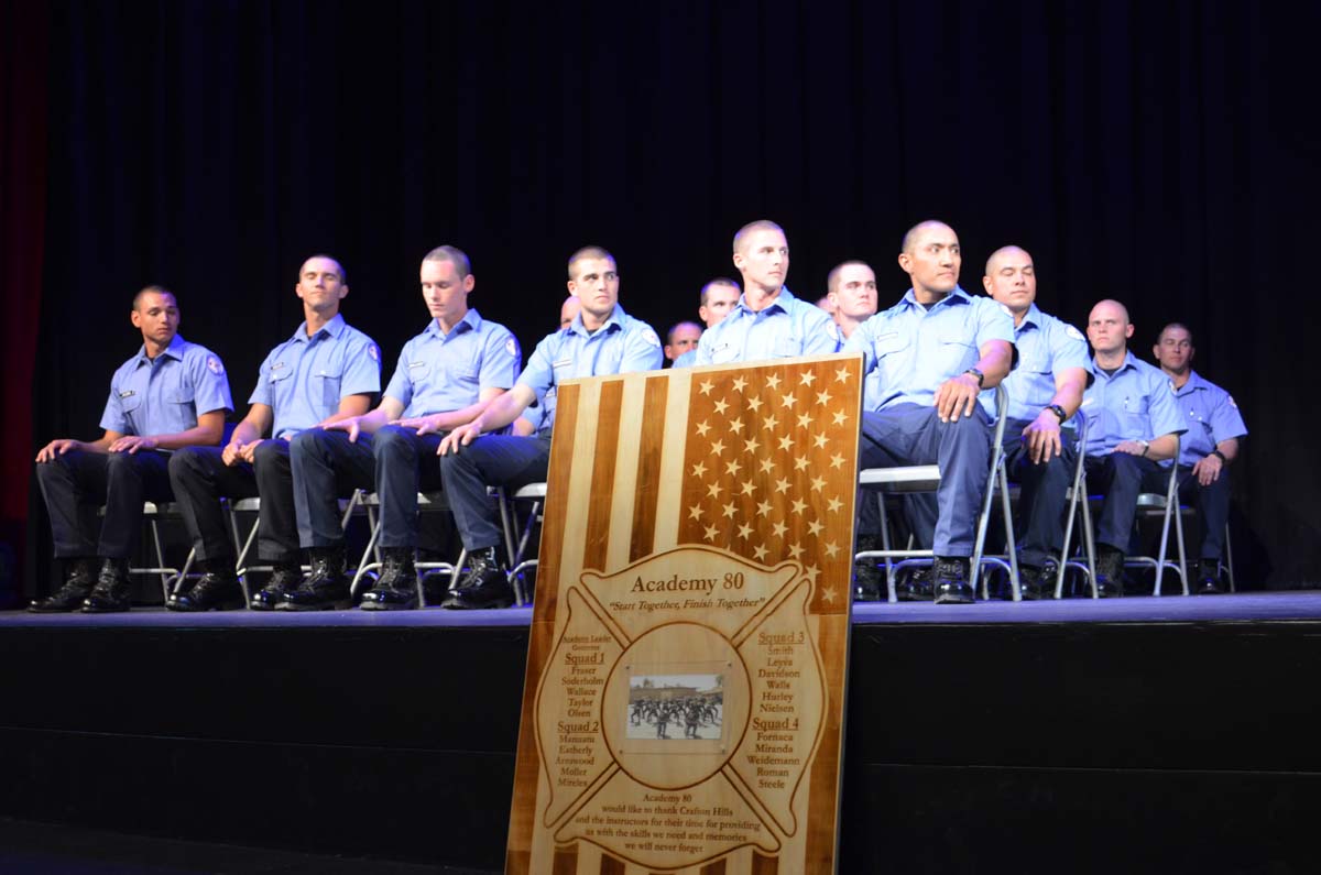 People at the Fire Academy Graduation