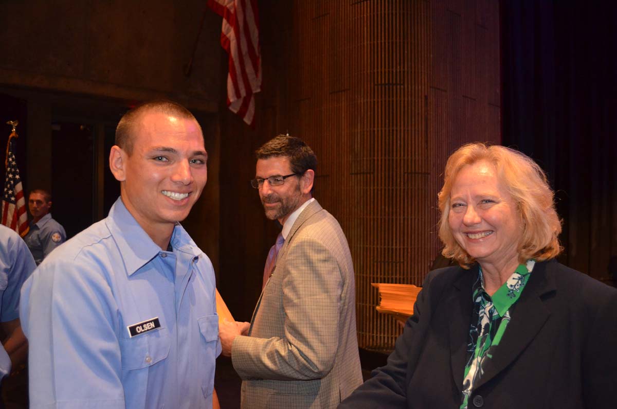People at the Fire Academy Graduation