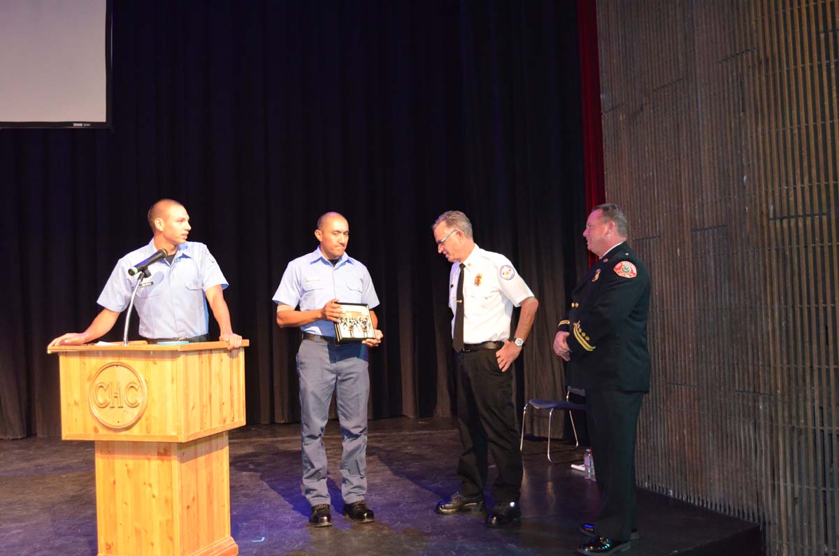 People at the Fire Academy Graduation