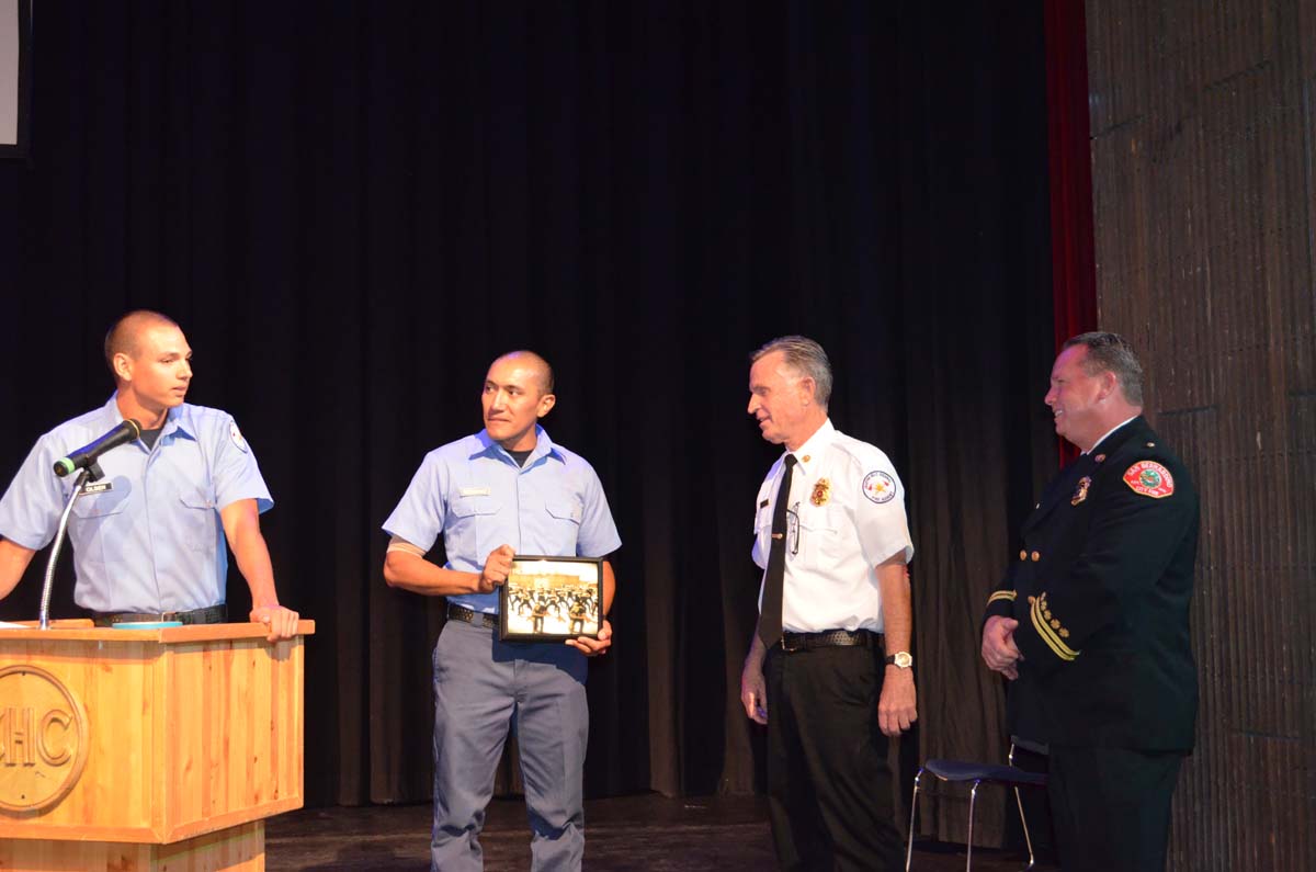 People at the Fire Academy Graduation