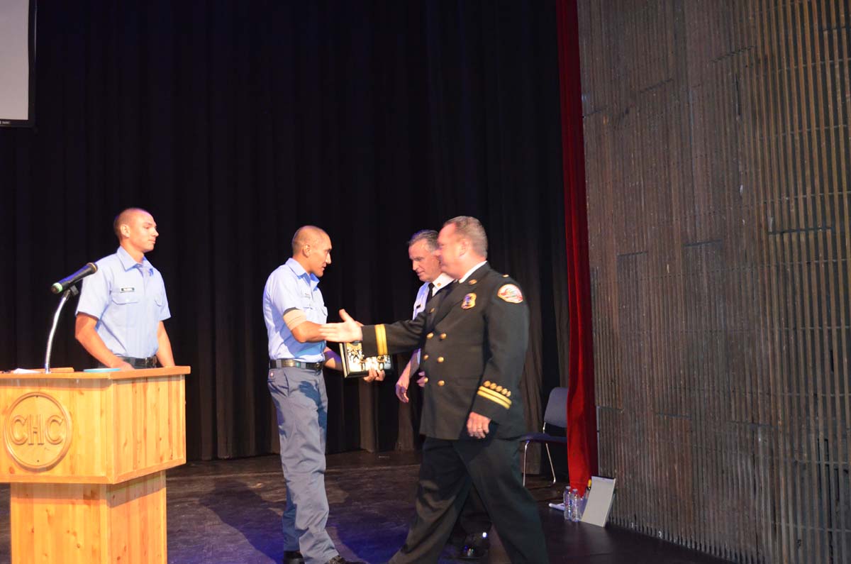 People at the Fire Academy Graduation