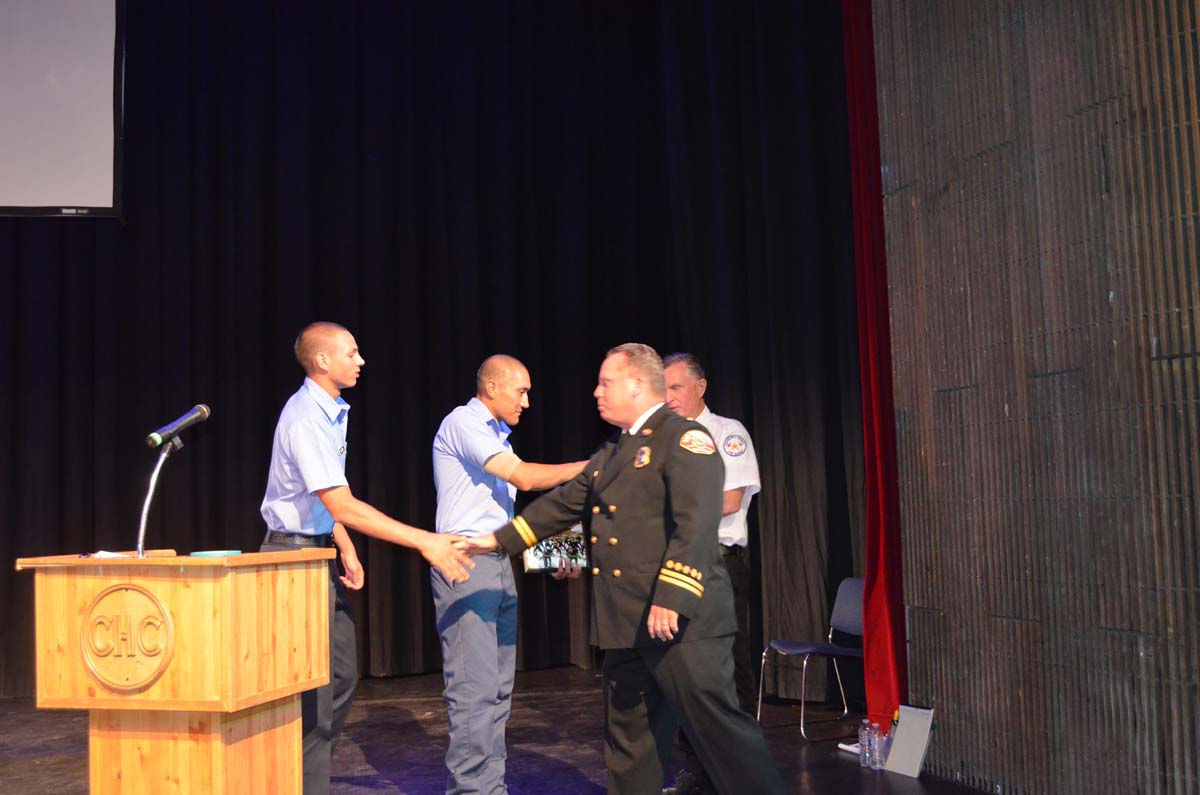 People at the Fire Academy Graduation