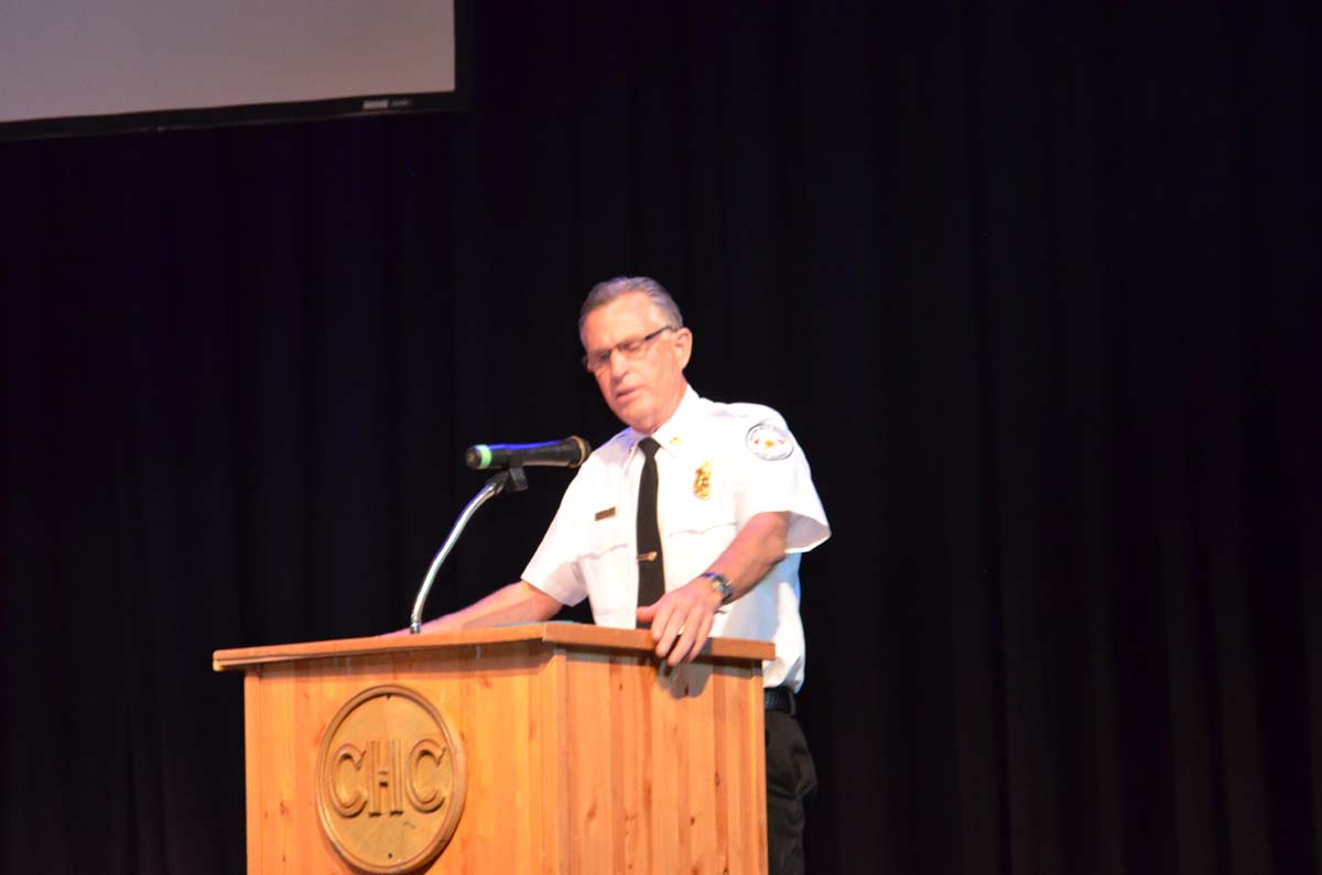 People at the Fire Academy Graduation