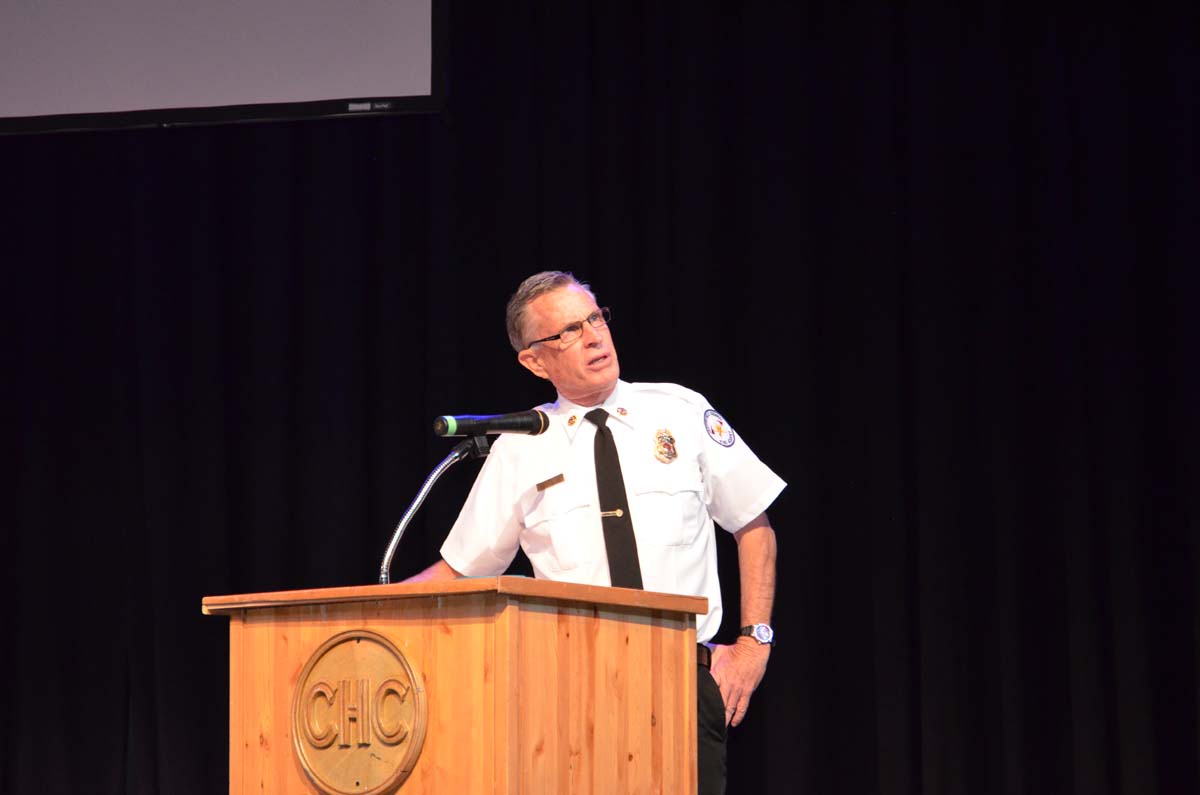 People at the Fire Academy Graduation