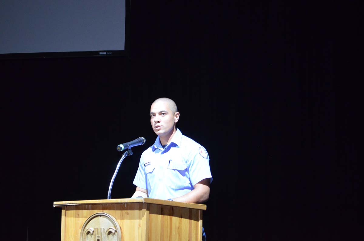 People at the Fire Academy Graduation
