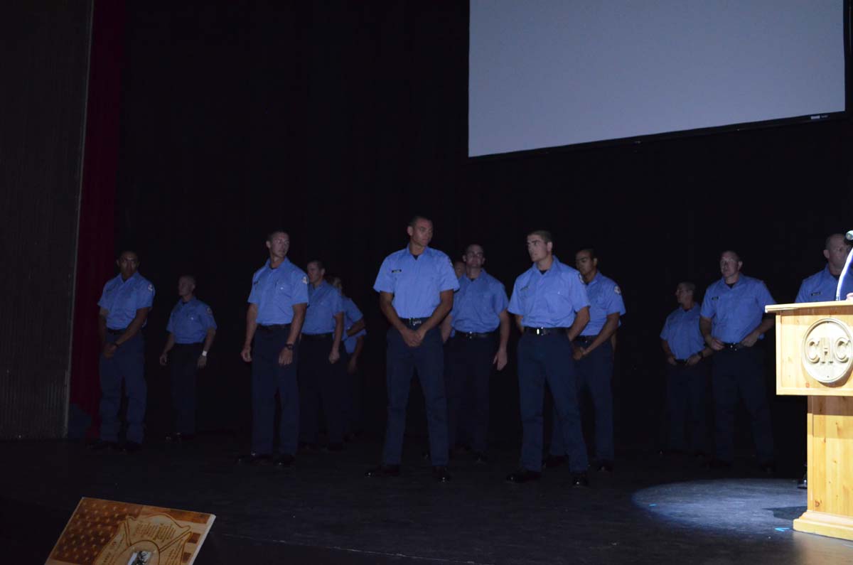 People at the Fire Academy Graduation