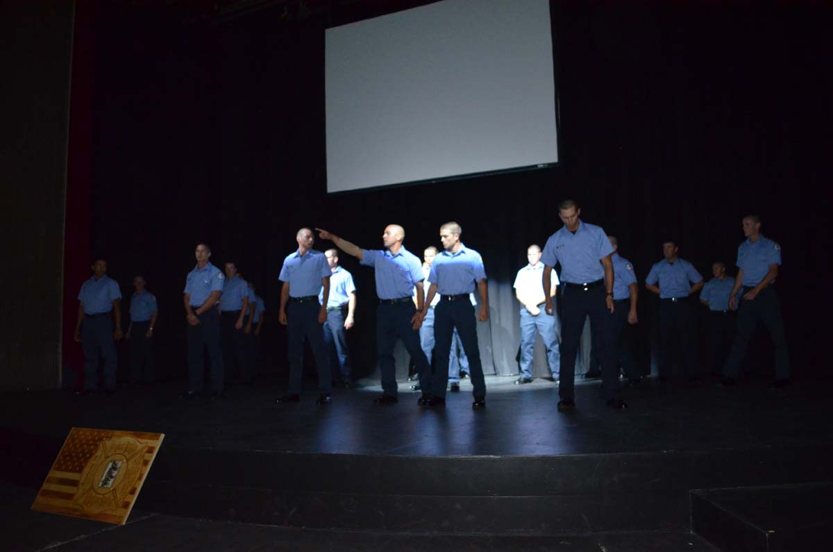 People at the Fire Academy Graduation