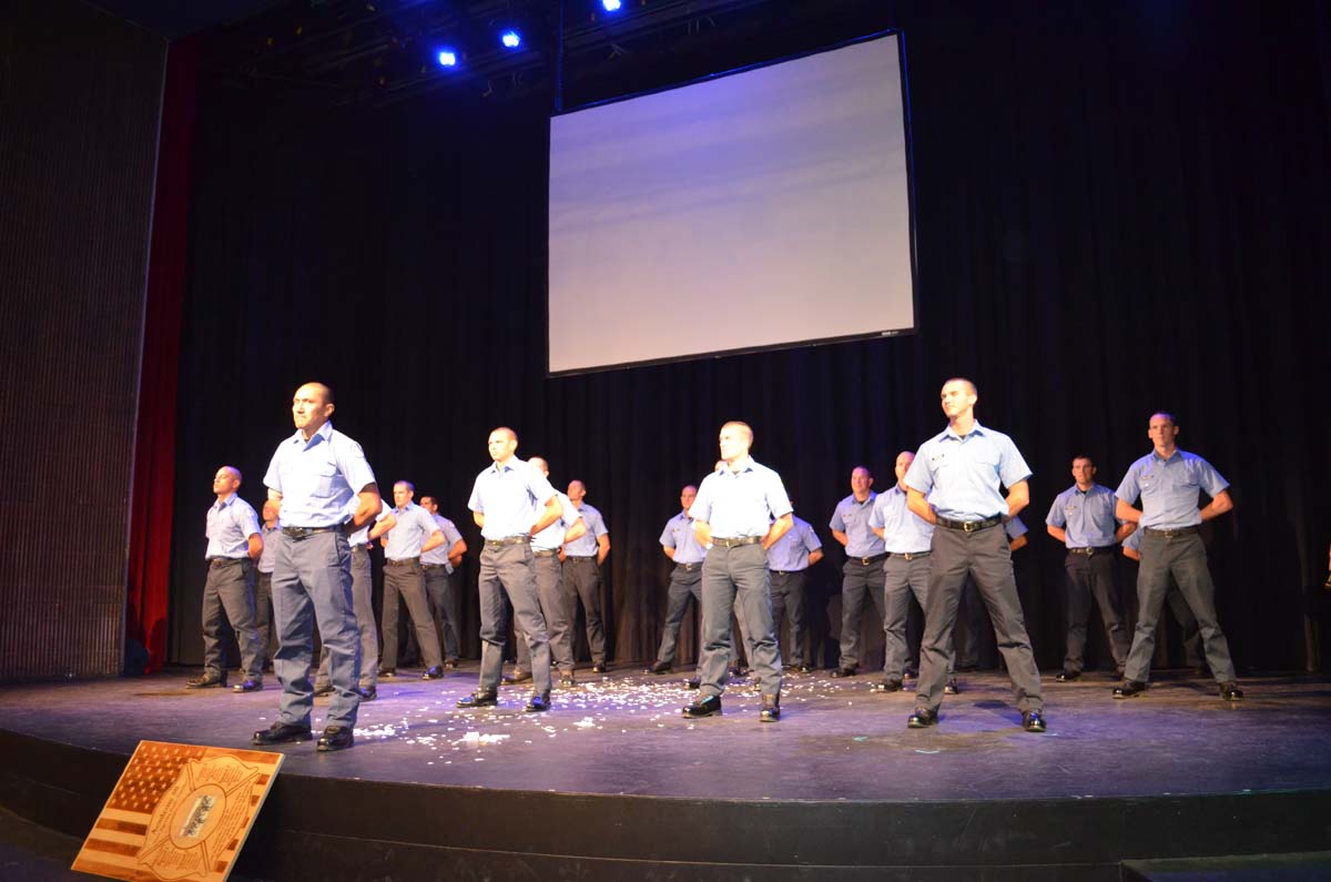 People at the Fire Academy Graduation