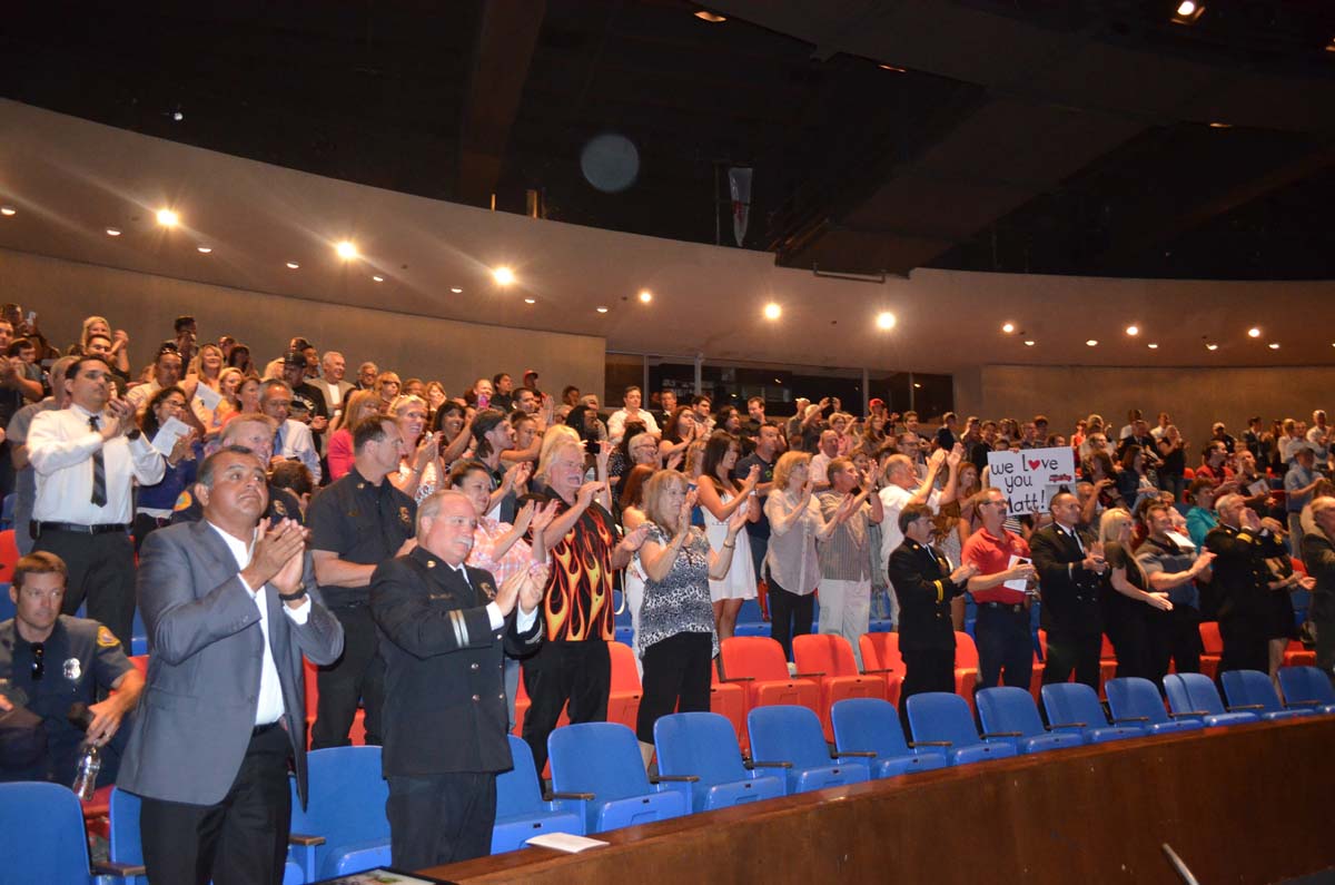 People at the Fire Academy Graduation