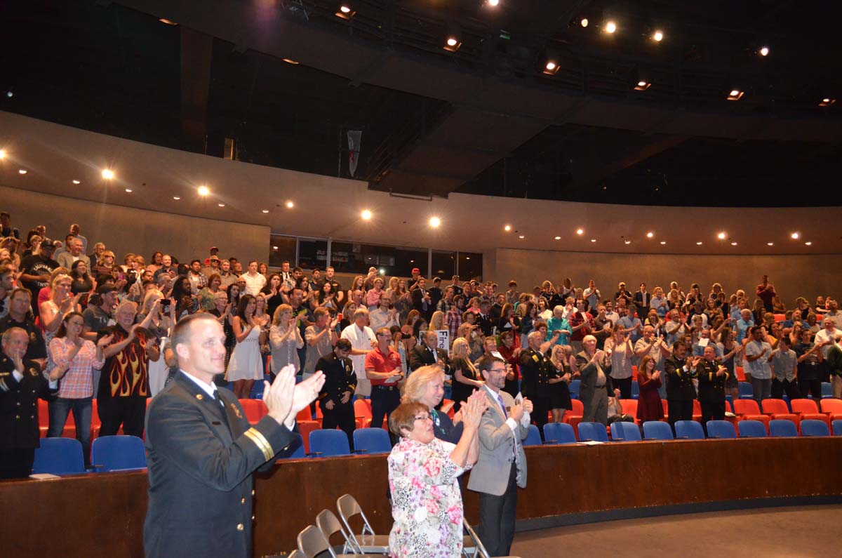 People at the Fire Academy Graduation
