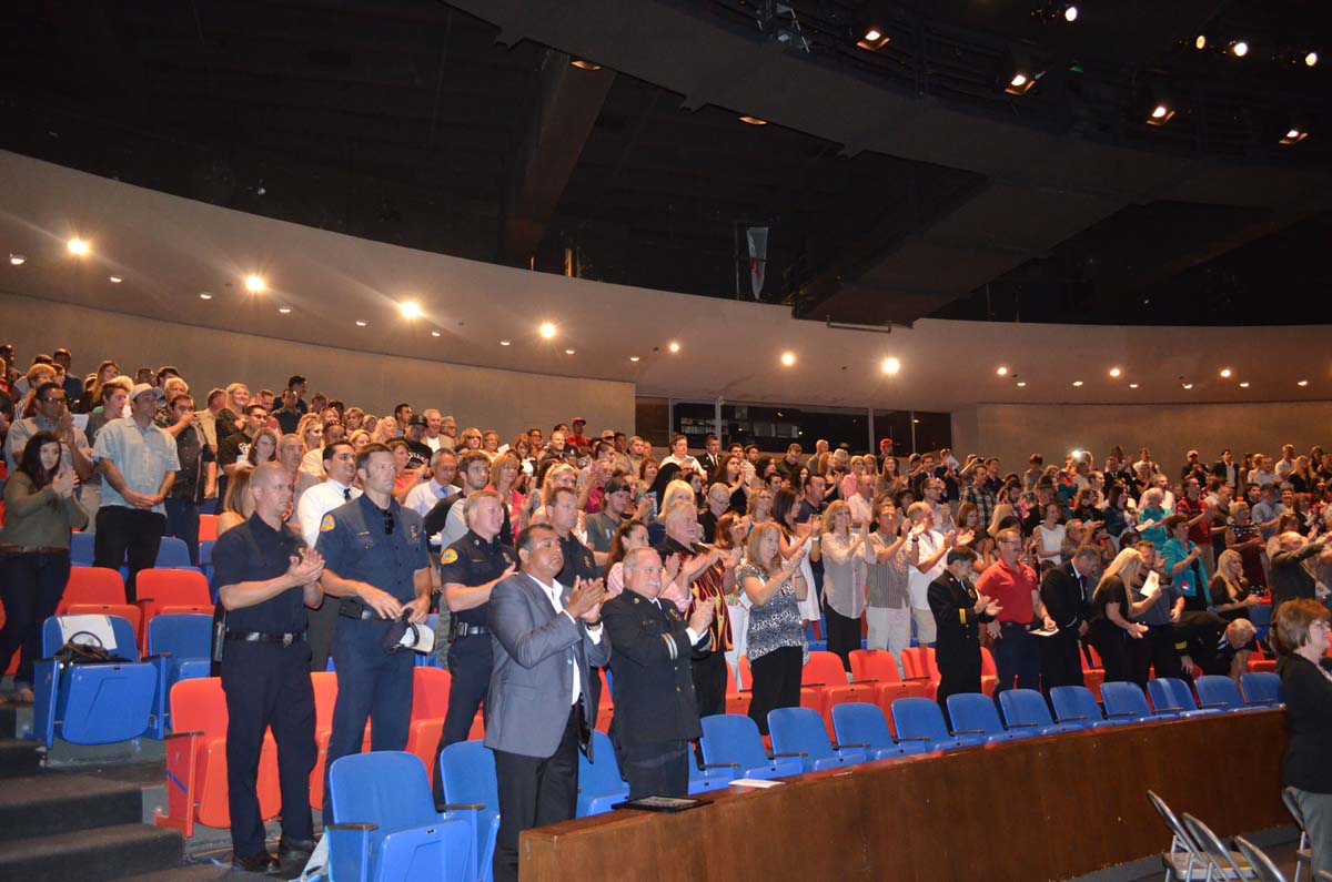 People at the Fire Academy Graduation