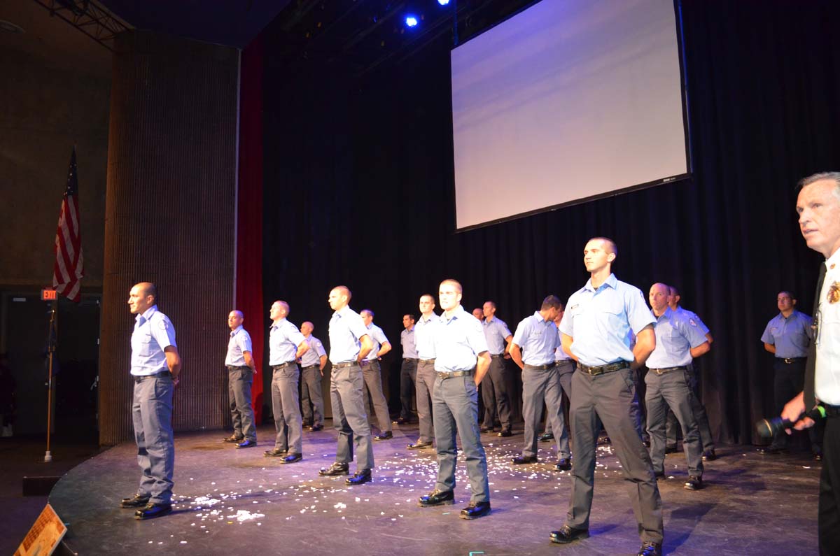 People at the Fire Academy Graduation