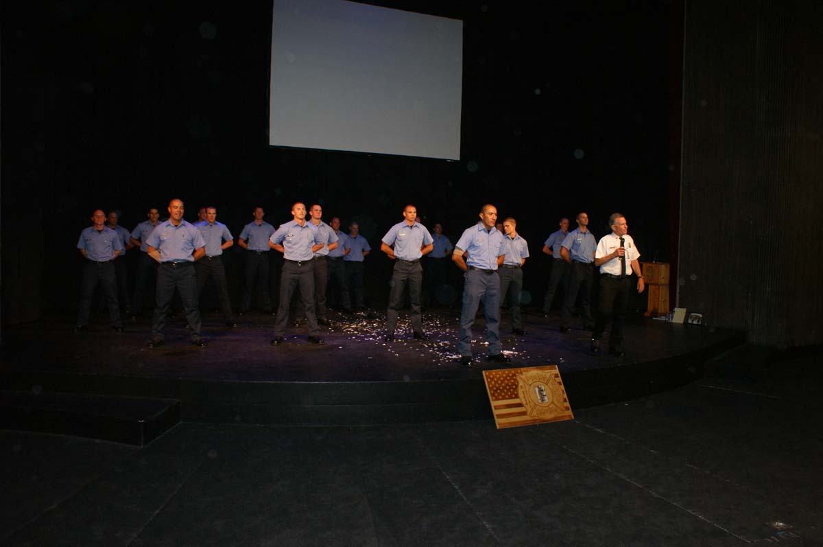 People at the Fire Academy Graduation