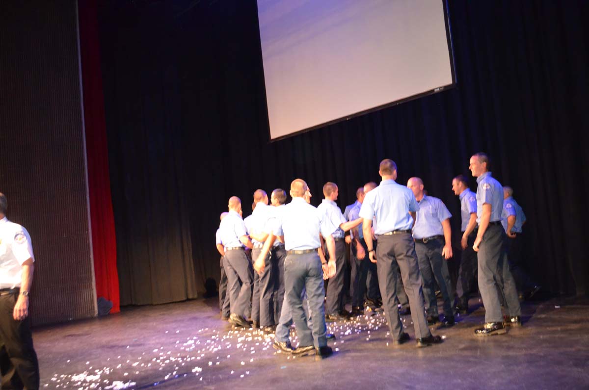 People at the Fire Academy Graduation