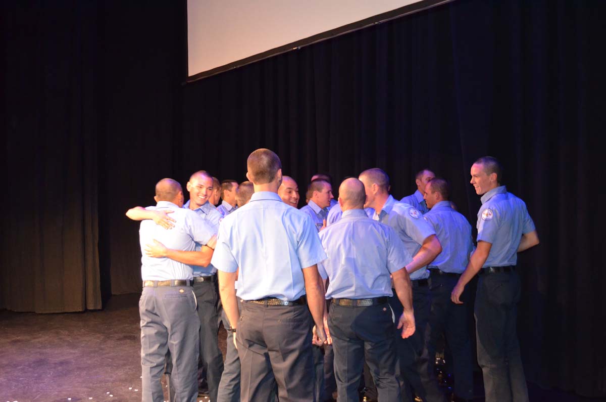 People at the Fire Academy Graduation