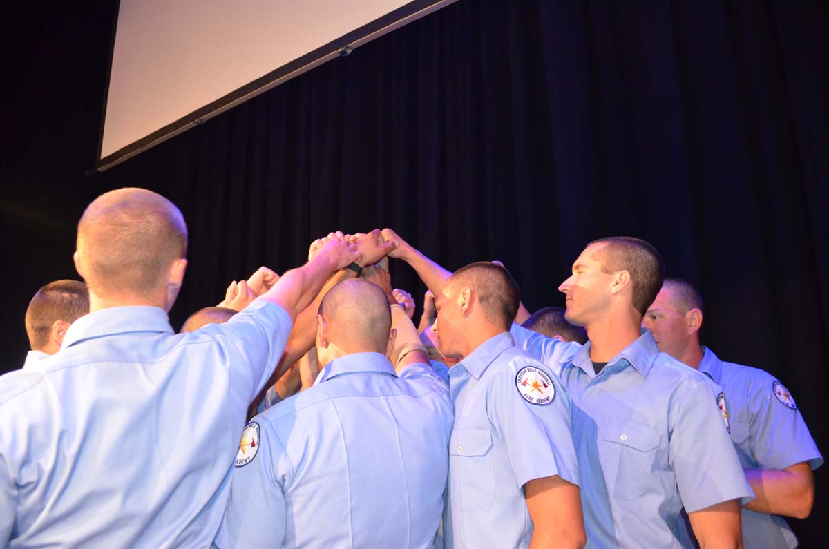 People at the Fire Academy Graduation
