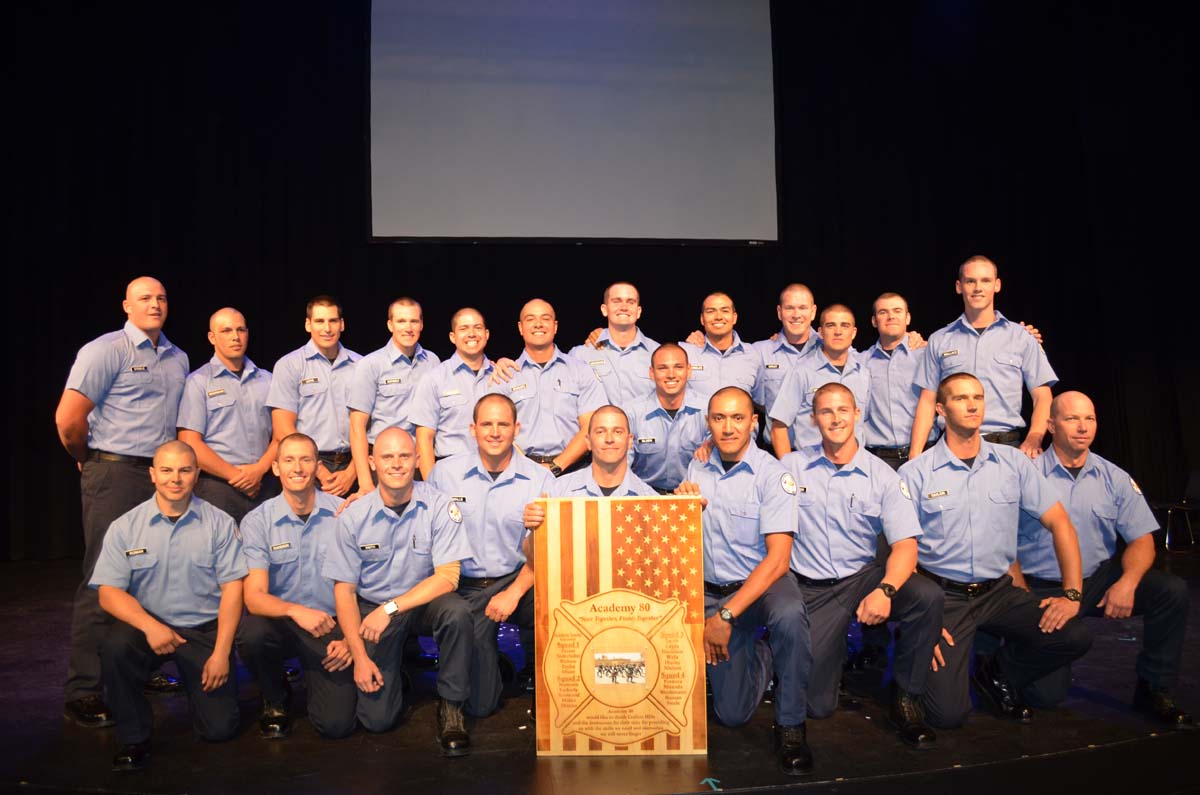 People at the Fire Academy Graduation