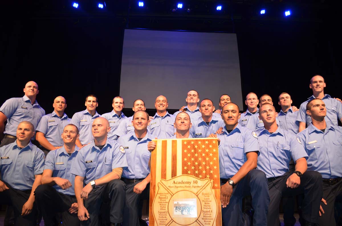 People at the Fire Academy Graduation