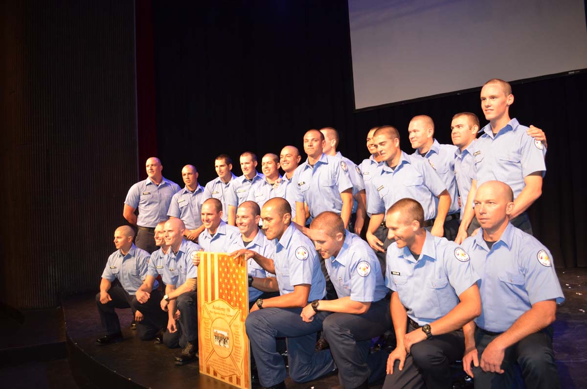 People at the Fire Academy Graduation