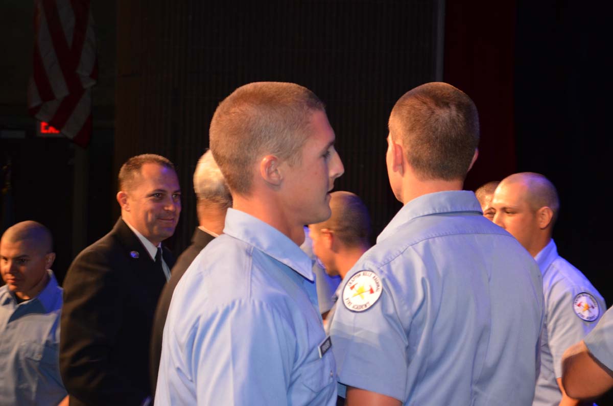 People at the Fire Academy Graduation