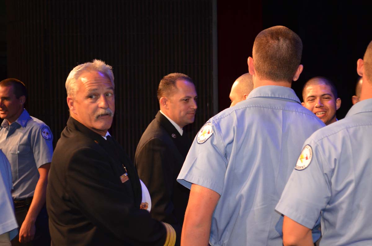 People at the Fire Academy Graduation