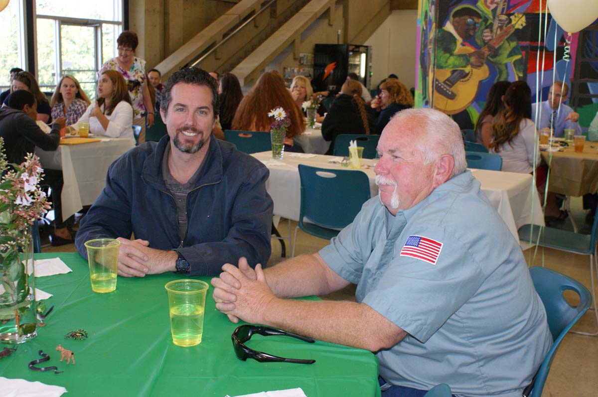 People enjoying the Classified Appreciation Luncheon